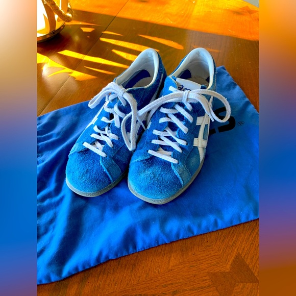 Asics Shoes Asics Tow727 42 Weight Lifting Shoes Blue White Leather